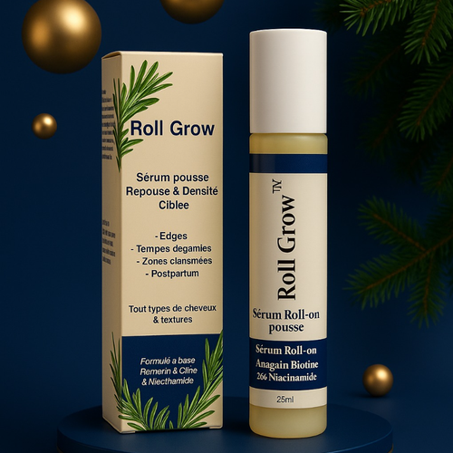 Roll Grow™ – Sérum Anti-Alopécie & Repousse Tempes Dégarnies